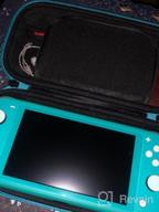 img 1 attached to Elite Turquoise ButterFox Carrying Case For Nintendo Switch Lite - Slim, With 19 Game And 2 Micro SD Card Holders, Ideal Storage Solution For Switch Lite Accessories review by Darrell Verduzco