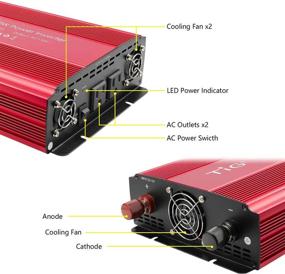 img 2 attached to 3000W Power Inverter for Car, RV, Truck, and Boat with 2 AC Outlets - Includes Battery Cables