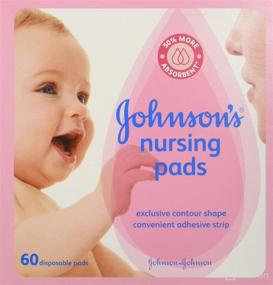 img 2 attached to 🤱 Johnson's Disposable Nursing Pads - Natural Cotton, Super Absorbent, Comfortable, Breathable, Contour Shape, 60 ct (Pack of 3)