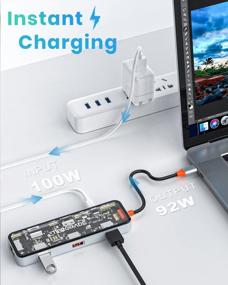 img 1 attached to Maximize Your Type-C Device With Tiergrade'S 8-In-1 USB C Hub: HDMI, Ethernet, PD, USBs, And Card Reader