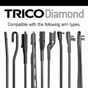 img 2 attached to Высокоэффективные щетки стеклоочистителя TRICO Diamond 24" и 20" - упаковка из 2 шт., идеально подходит для автомобильной замены, превосходная дорожная видимость, простая установка своими руками (25-2420)
