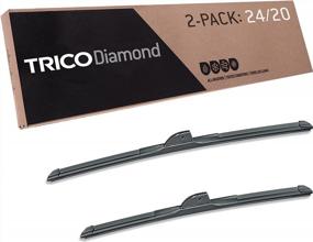 img 4 attached to Высокоэффективные щетки стеклоочистителя TRICO Diamond 24" и 20" - упаковка из 2 шт., идеально подходит для автомобильной замены, превосходная дорожная видимость, простая установка своими руками (25-2420)