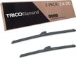 trico diamond 24" & 20" high performance windshield wiper blades - pack of 2, perfect for automotive replacement, superior road visibility, easy diy install (25-2420) logo
