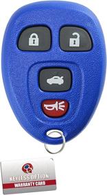 img 1 attached to 🔑 Improved KeylessOption Keyless Entry Remote Control Car Key Fob Replacement - 15912859 Blue