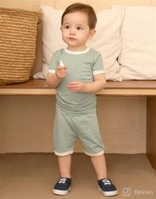 img 2 attached to 👶 VAENAIT BABY Solid Cotton Summer Sleepwear Set for Boys and Girls Ages 6 Months to 12 Years