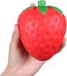 4.7" jumbo squishies: slow rising kawaii scented strawberry stocking stuffers logo