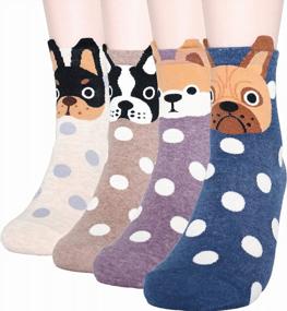 img 4 attached to Adorable DEARMY Cat Socks: The Perfect Gift For Women And Teenage Girls This Christmas!