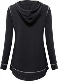 img 3 attached to Women'S Long Sleeve Lightweight Hooded Tops For Running, Yoga & Workouts | MOQIVGI Activewear