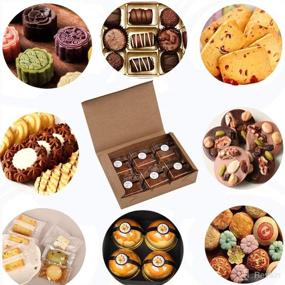 img 3 attached to 🎁 Premium 20 Pack Treat Gift Boxes - Ideal for Pastry, Cookie, Biscuits, and Homemade Baking Goods - Perfect for Gifting Bakery Muffins, Chocolate Brownies - Includes Decorative Stickers - Size: 8.3 x 5.5 x 2 Inch