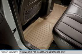 img 1 attached to 🛣️ MAXLINER Custom Fit Tan Floor Mats for GMC Acadia/Outlook (2nd Row Bucket Seats) 2009-2016/2017 Limited