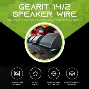 img 2 attached to GearIT 14/2 Speaker Wire (250Ft) - High-Quality 14AWG Gauge For Outdoor Use - Oxygen-Free Copper - CL3 CL2 Rated - 2 Conductors - Black