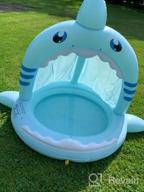 img 1 attached to 43 Inch Baby Shark Canopy Pool: Perfect Inflatable Play Center For Girls, Boys, And Toddlers To Enjoy Summer Water Fun And Baby Swimming review by Paul Green