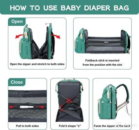 img 1 attached to Backpack Changing Portable Foldable Waterproof Diapering via Diaper Bags