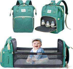 img 4 attached to Backpack Changing Portable Foldable Waterproof Diapering via Diaper Bags