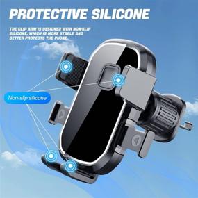 img 2 attached to 📱 360° Rotatable Car Phone Mount with Super Suction Cup: Universal Holder for iPhone13/Pro/12/11/Pro Max, Samsung Galaxy, and Most Smartphones - Dashboard, Windshield & Air Vent Compatible