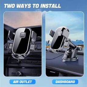 img 3 attached to 📱 360° Rotatable Car Phone Mount with Super Suction Cup: Universal Holder for iPhone13/Pro/12/11/Pro Max, Samsung Galaxy, and Most Smartphones - Dashboard, Windshield & Air Vent Compatible