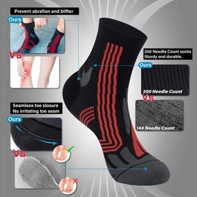 img 1 attached to Men'S & Women'S Quarter Athletic Running Socks No Blister Cushion Moisture Wicking For Cycling Sport