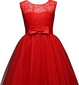 img 2 attached to 👗 TTYAOVO Embroidered Chiffon Pageant Wedding Dresses for Girls' Clothing
