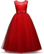 👗 ttyaovo embroidered chiffon pageant wedding dresses for girls' clothing logo
