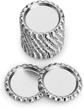 100pcs silver flat bottle caps for hair bows, diy pendants & craft scrapbooks - igogo logo