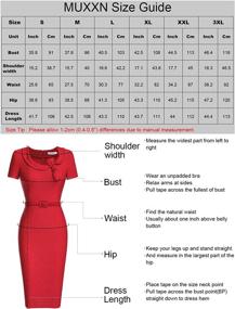 img 1 attached to MUXXN Elegant Bandage Bodycon Business Women's Clothing : Dresses