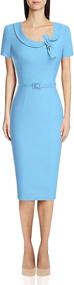 img 4 attached to MUXXN Elegant Bandage Bodycon Business Women's Clothing : Dresses