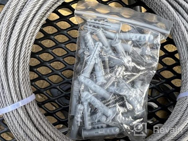 img 1 attached to TooTaci Triangle Sun Shade Sail Hardware Kit With 1/8" Cable Wire Rope 50Ft,1/8 Rope Clamps,T316 Stainless Steel Marine Grade 6Inch For Garden Shade Sail,Outdoor Canopy Sail,Patio Sun Shade Sails review by Jake Larson