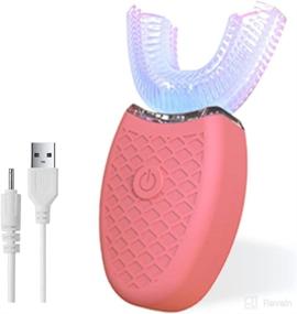 img 4 attached to 🦷 U Shaped Electric Toothbrush with Whitening Function (Pink)