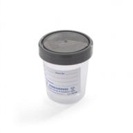 medichoice specimen container, urinalysis, with gray plastic screw-on lid, single patient use, polypropylene, clear (case of 500) logo