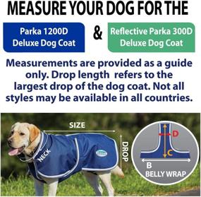 img 2 attached to 🐾 Weatherbeeta Parka 1200D Deluxe Dog Coat: Grey Plaid, 12" - Protect your pup in style