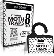 👕 premium non-toxic clothing moth traps - 8 pack | effective pheromone attractant for clothes | odorless sticky traps for closet & carpets logo