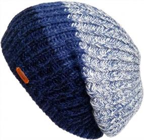 img 4 attached to Winter Style Upgrade: LETHMIK Skull Beanie - A Perfect Mix Of Knitting And Slouchiness!