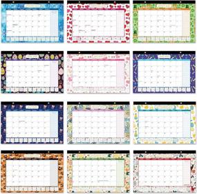 img 2 attached to Academic Desk Calendar 2022-2023: 18 Months From July To December, 17X11.5 Inches With Corner Protectors - Perfect For School, Home And Office Use