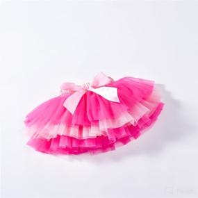 img 3 attached to 👶 Newborn Toddler Baby Girls Tutu Skirts with Diaper Cover Tulle Skirt and Headband Set - Enhanced SEO