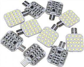 img 4 attached to Upgrade Your RV Lighting With Ultra Bright T10 LED Bulbs - Pack Of 10, Pure White
