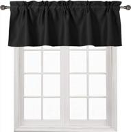 upgrade your kitchen with dwcn's blackout tier valance curtain panel set logo