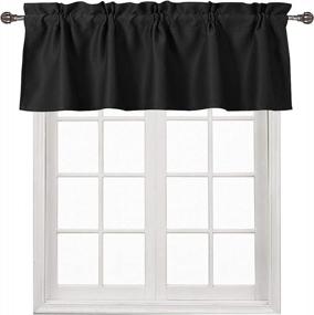 img 4 attached to Upgrade Your Kitchen With DWCN'S Blackout Tier Valance Curtain Panel Set