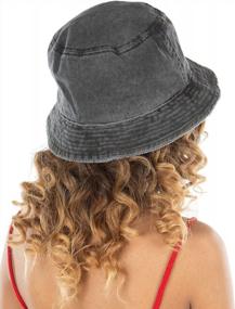 img 3 attached to Funky Junque Embroidered Bucket Hat: The Perfect Outdoor Companion For Women And Men!