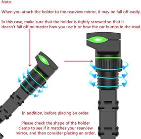 img 3 attached to Rearview Universal Degrees Rotating Automobile Car Electronics & Accessories