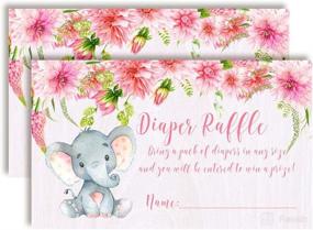 img 4 attached to Watercolor Elephant Themed Tickets Showers AmandaCreation