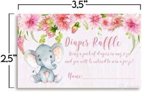 img 1 attached to Watercolor Elephant Themed Tickets Showers AmandaCreation