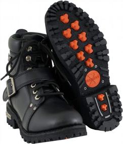 img 3 attached to High-Performance Black Leather Lace-Up Biker Boots For Women - Xelement 2469 - Size 9
