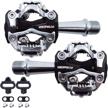 experience ultimate performance with zeray sealed clipless mountain bike pedals- dual platform with shimano spd cleats logo