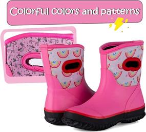 img 1 attached to 👞 PENNYSUE Neoprene Outdoor Boots for Toddler Girls and Boys' Shoes