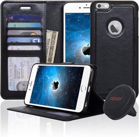 img 4 attached to Navor Detachable Magnetic Wallet Case &Amp Car Electronics & Accessories