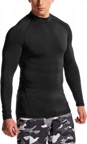 img 4 attached to Tesla UPF 50+ Long Sleeve Rash Guard For Men, Quick Dry Swim Shirt With UV/SPF Protection, Ideal For Surfing And Swimming In Water