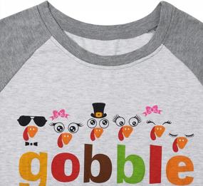 img 1 attached to Gobble Tshirt For Women Funny Thankful Turkey Face Shirt Colourful Thanksgiving Tee Shirts 3/4 Sleeve Tee Tops