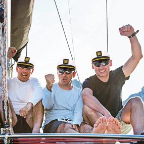 img 2 attached to Set Sail In Style With Our Yacht Captain Hat - Perfect For Men And Women - Party-Ready With Adjustable Fit - Available In 1/4/6 Pack Options!