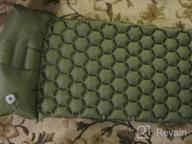 img 1 attached to Ultralight Hitorhike Backpack Camping Sleeping Pad - Inflatable Air Mattress, Insulated For Travel, Hiking, Scouts & Backpacking (Green) review by Jesus Jenkins