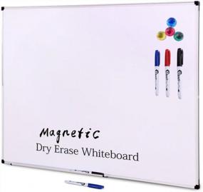 img 4 attached to Efficient Organization At Your Fingertips With XBoard Magnetic Whiteboard Set: 48 X 36 Dry Erase Board With Accessories!